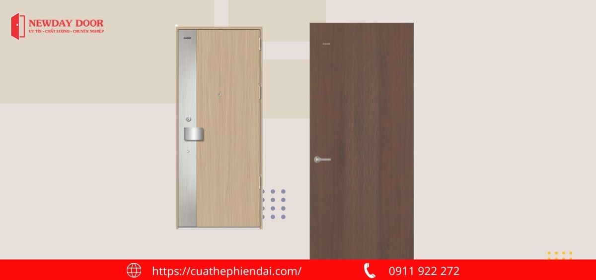 cửa thép vân gỗ