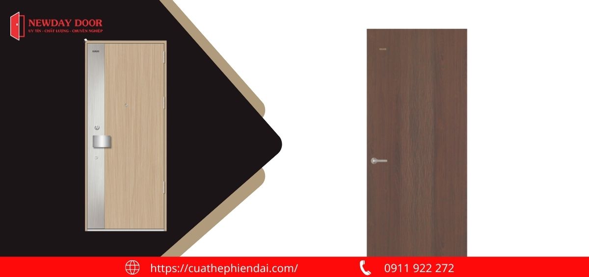 Cửa thép vân gỗ 1 cánh có những lợi thế gì so với cửa 2 cánh 2 cua thep van go