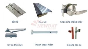 Các loại phụ kiện cửa thép chống cháy