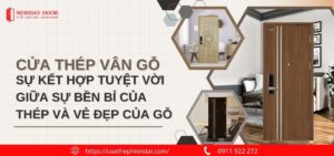 Cửa thép vân gỗ